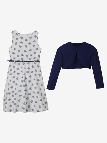 bonprix Kleid, Bolero, Accessoire (3-tlg.Set) in Blau
