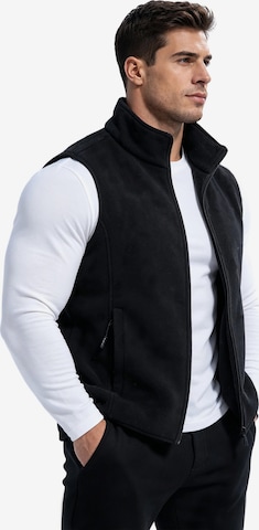 Magicshe Vest 'Fleeceweste' in Black: front