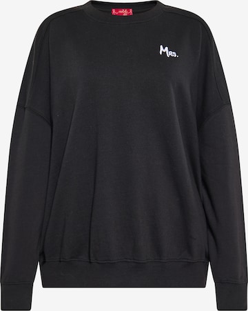 swirly Sweatshirt in Black: front