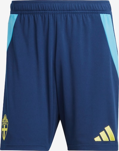 ADIDAS PERFORMANCE Sportbroek 'Sweden 24 Home' in de kleur Blauw / Lichtblauw / Geel, Productweergave