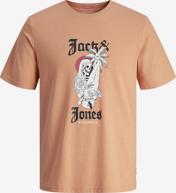 T-Shirt Jack & Jones Plus en orange : devant