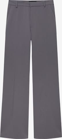 Pull&Bear Loose fit Pleated Pants in Grey: front