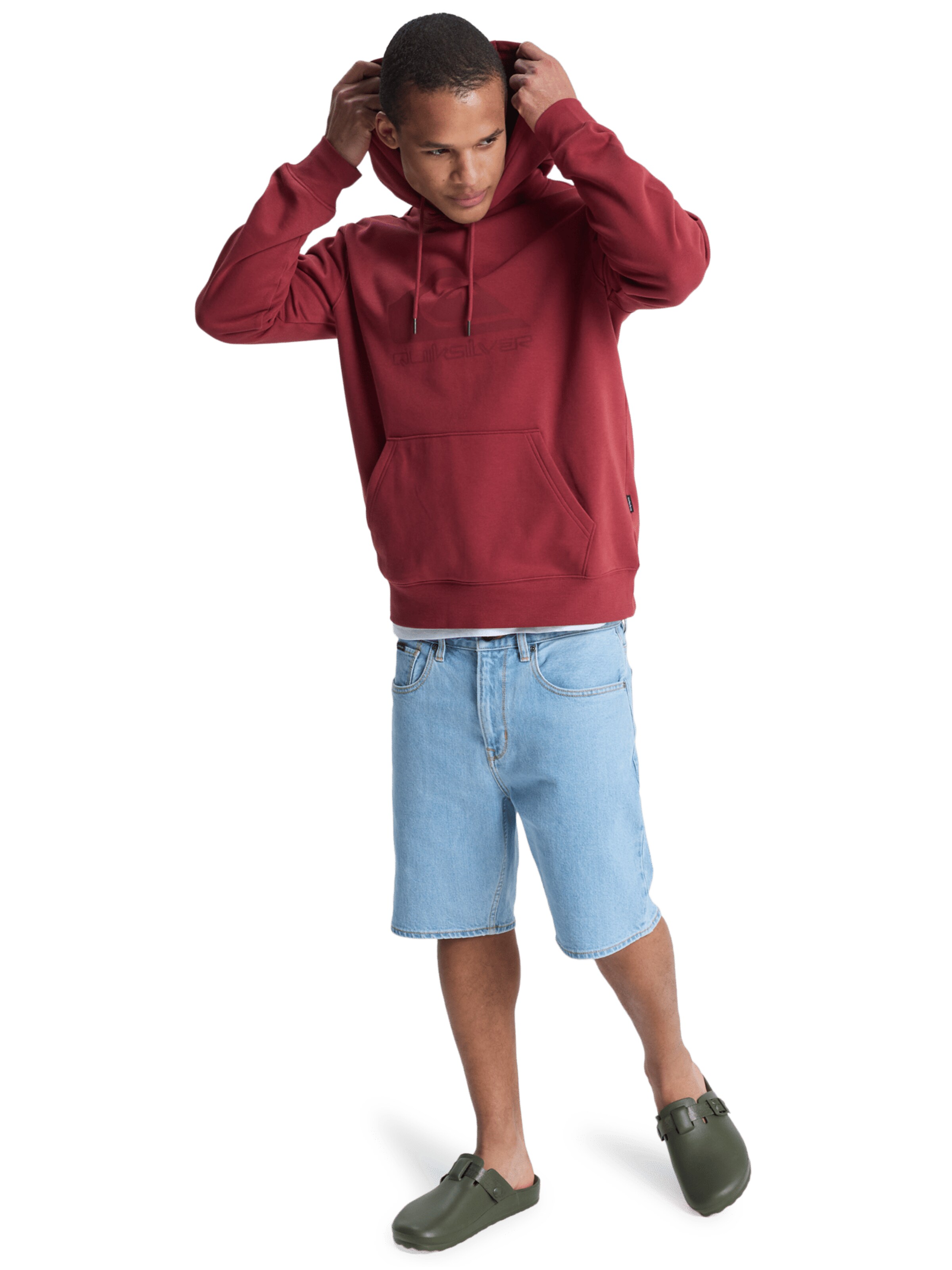 QUIKSILVER Sweatshirt in Rot