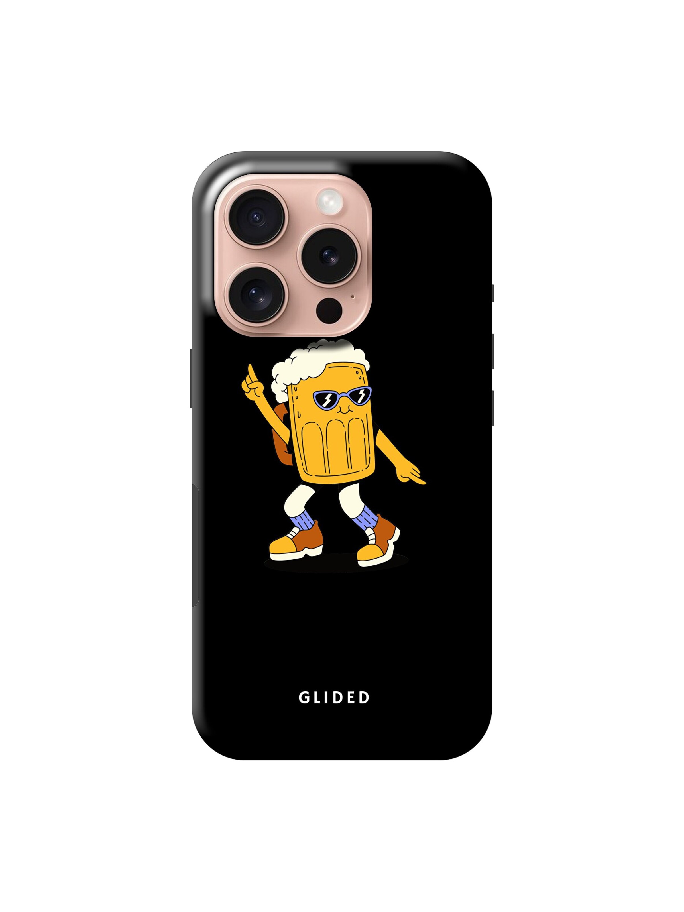 Glided Smartphonehülle 'Brew Dance Glided Handyhülle' in Schwarz: Vorderseite