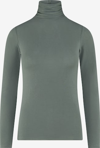 Maglietta intima 'Body Dolcevita Manica Lunga in Cashmere e Modal' di Ciocca in verde: frontale