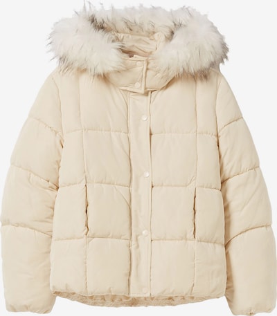 Bershka Veste d’hiver en crème, Vue avec produit