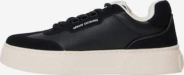 ARMANI EXCHANGE Matalavartiset tennarit värissä musta: etupuoli