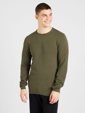 Pullover 'BHREDHILL' di BLEND in verde: frontale