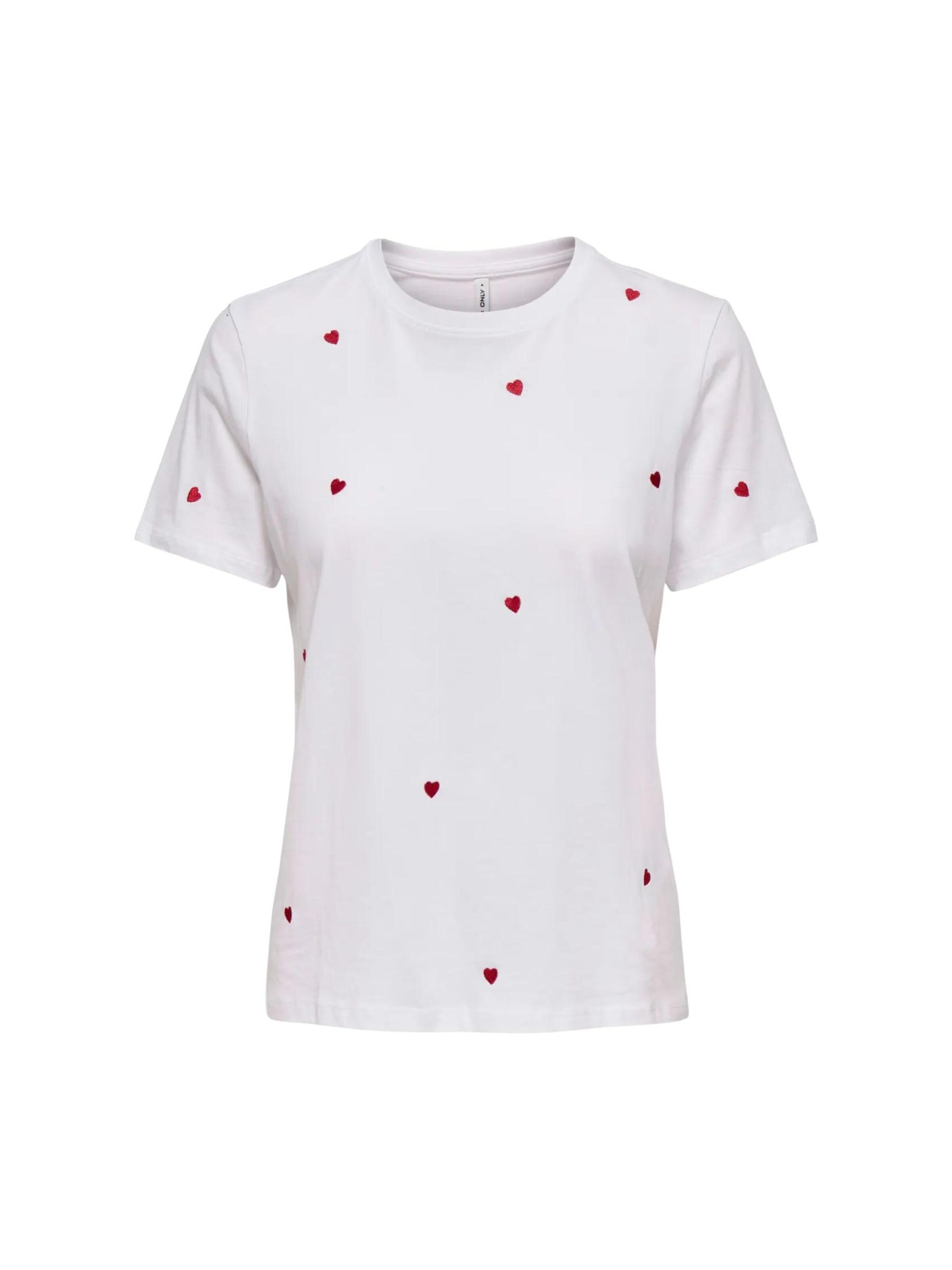 ONLY - Camiseta 'ONLKETTY' en blanco: frente
