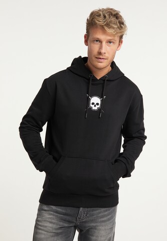 TUFFSKULL Sweatshirt in Zwart: voorkant