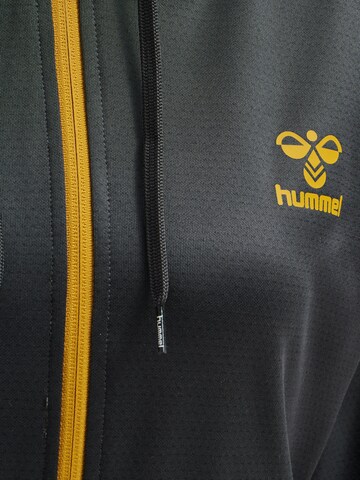 Hummel Athletic Zip-Up Hoodie 'Action' in Grey