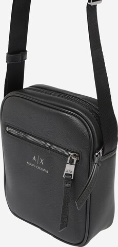 ARMANI EXCHANGE Crossbody Bag in Black: front