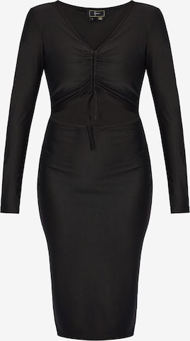 faina - Vestido en negro: frente