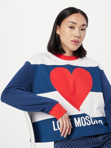 Love Moschino Sweatshirt in Blau