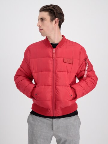ALPHA INDUSTRIES Übergangsjacke 'MA-1' in Rot: Vorderseite