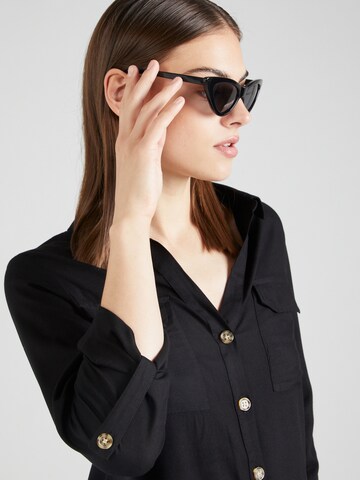 VERO MODA Blouse 'BUMPY' in Zwart