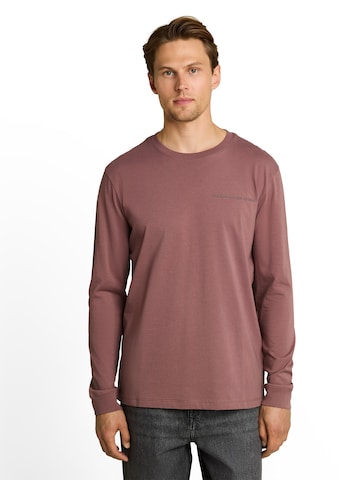 T-Shirt TOM TAILOR DENIM en violet : devant