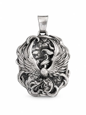 Brelocuri 'PHOENIX' de la REYTEL pe argintiu: față