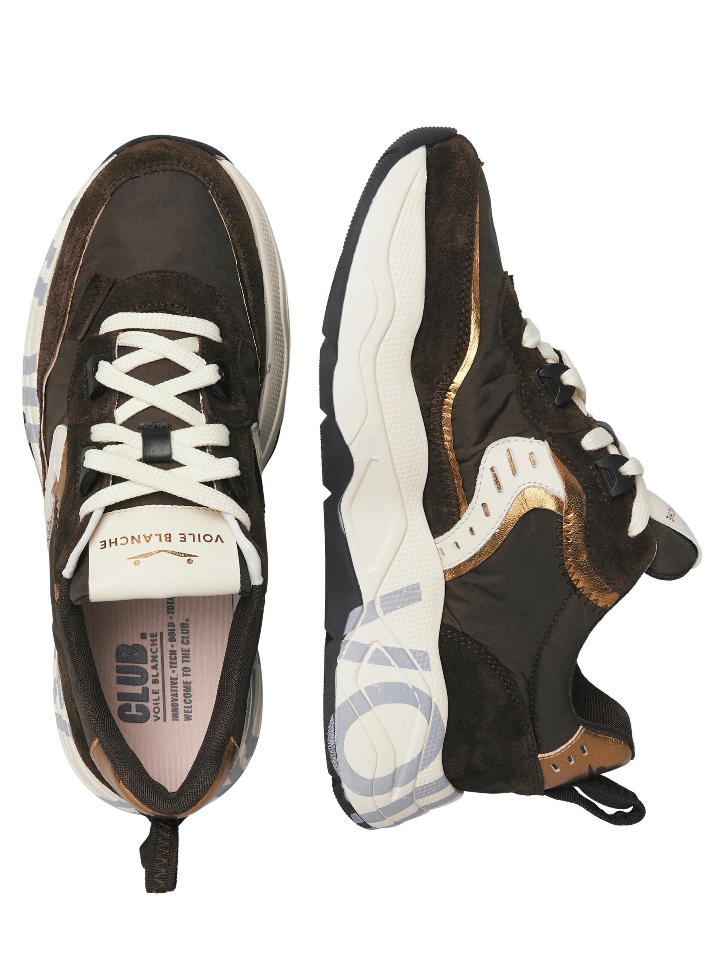 Voile blanche Lace-up shoe 'CLUB105.' in Brown: front