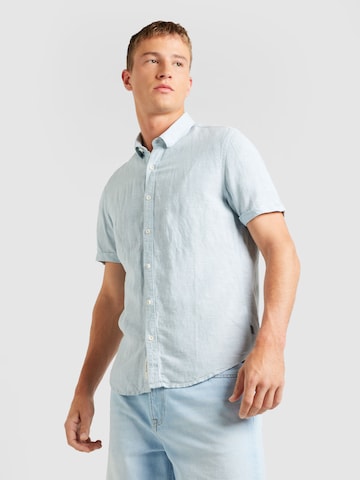 GARCIA Regular fit Button Up Shirt in Blue: front
