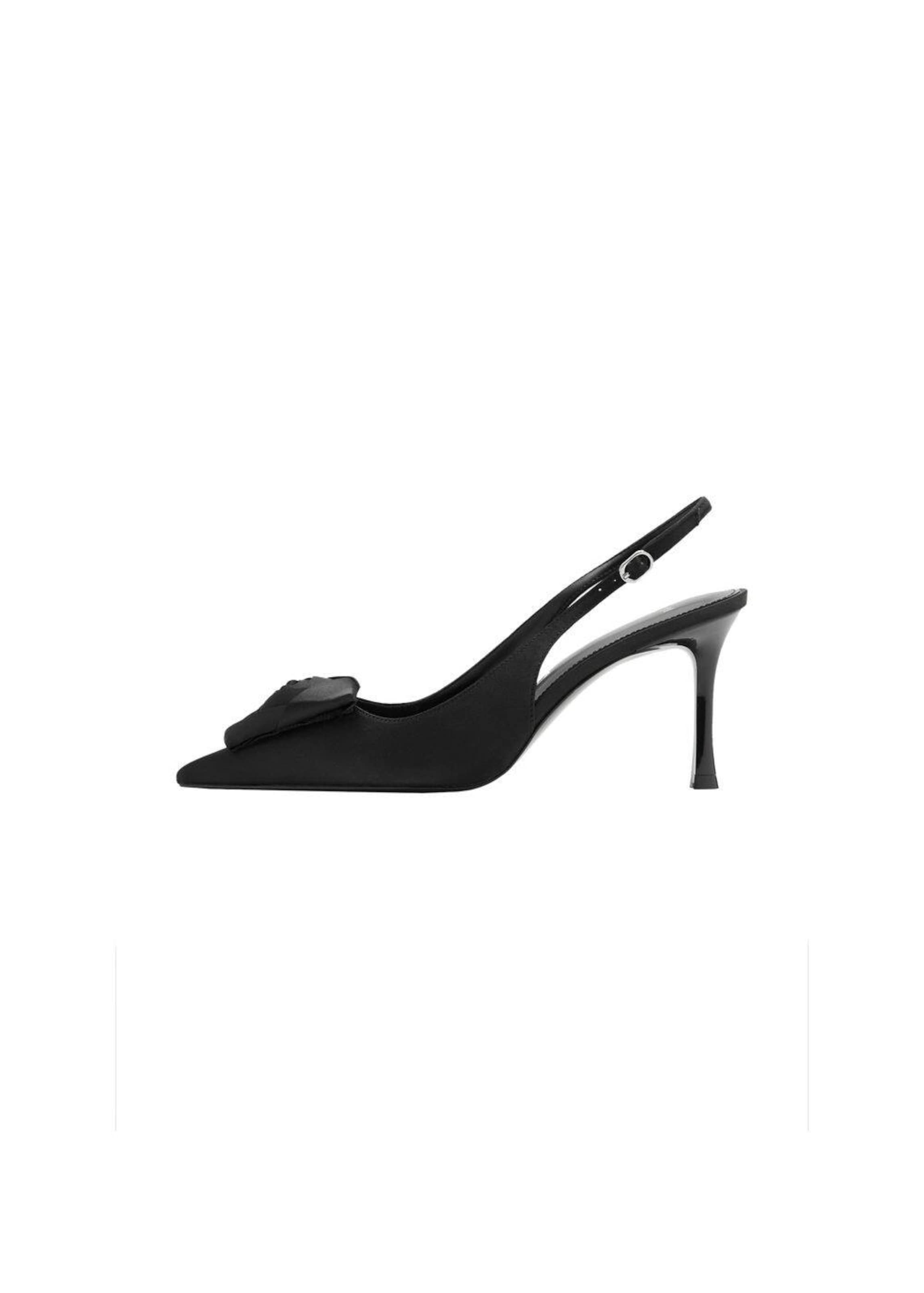 MANGO Slingpumps 'Garden' in Schwarz: Vorderseite