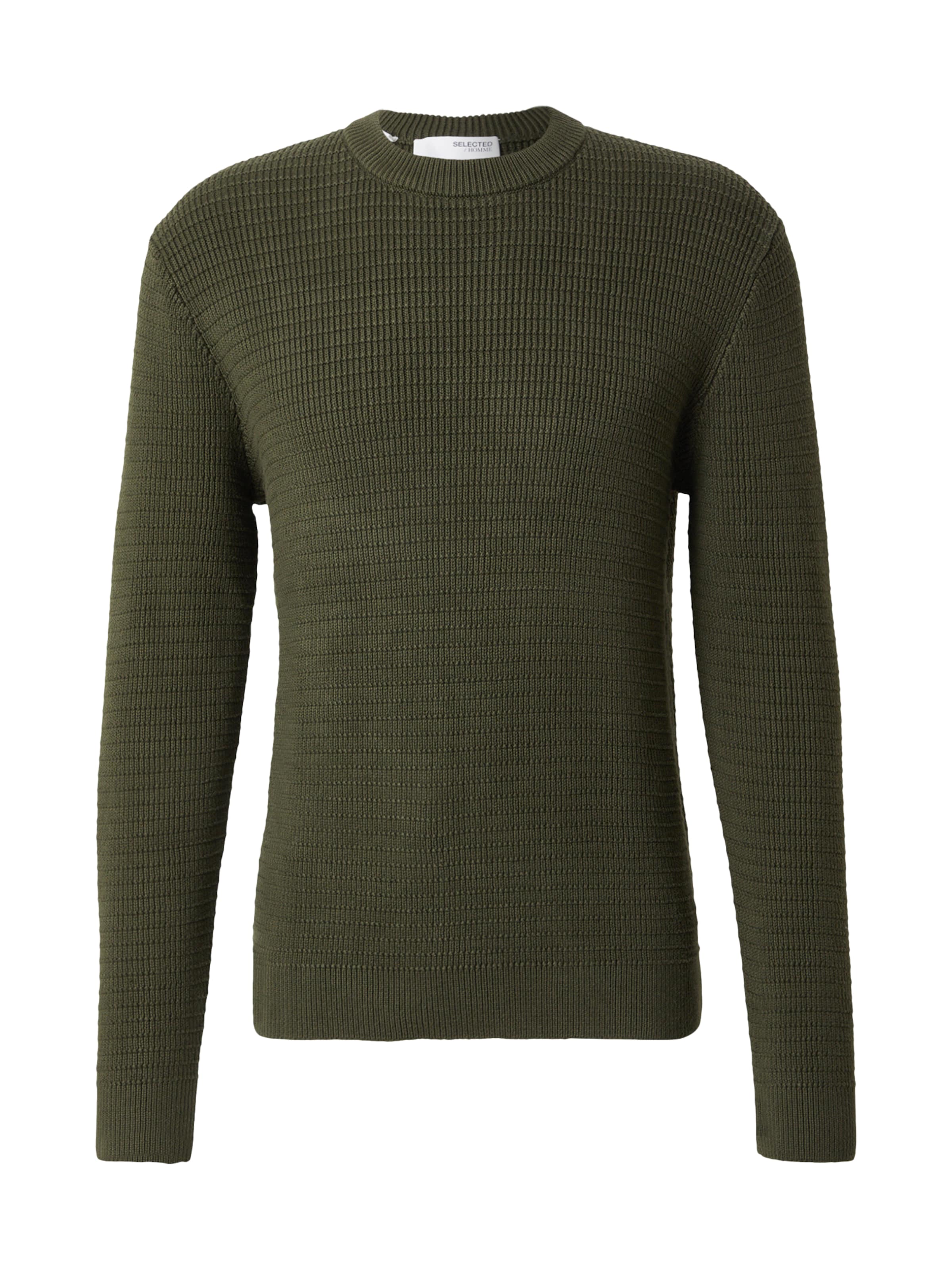 Pullover 'SLHTheo' di SELECTED in verde: frontale