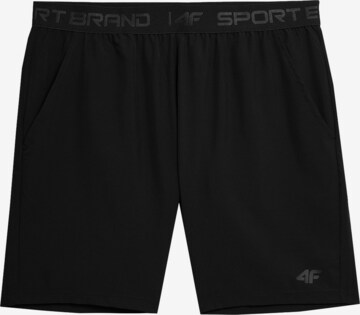 4F Regular Sporthose in Schwarz: predná strana