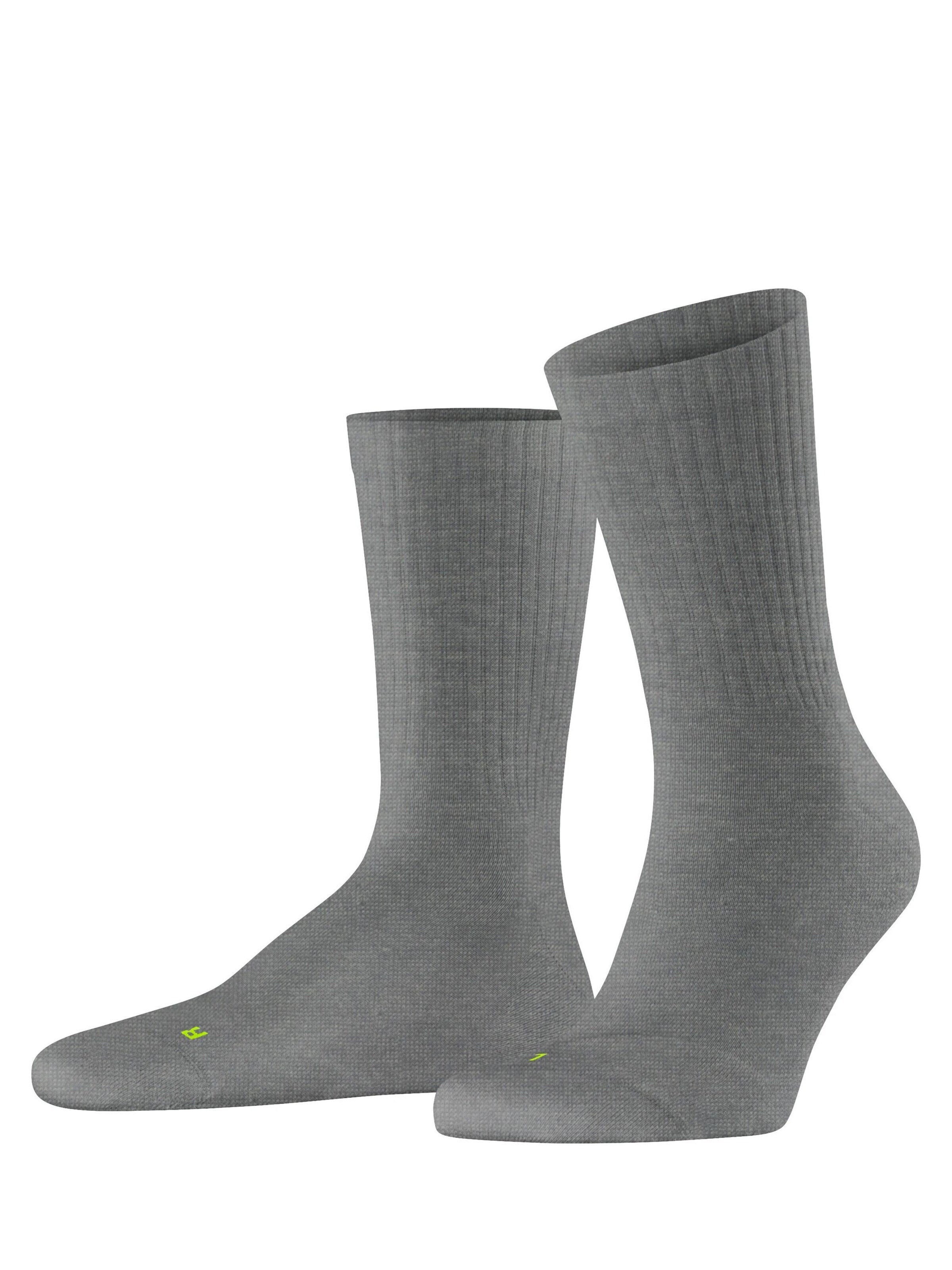 FALKE Run Rib Crew in Grau: Vorderseite