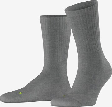 FALKE Run Rib Crew in Grau: Vorderseite