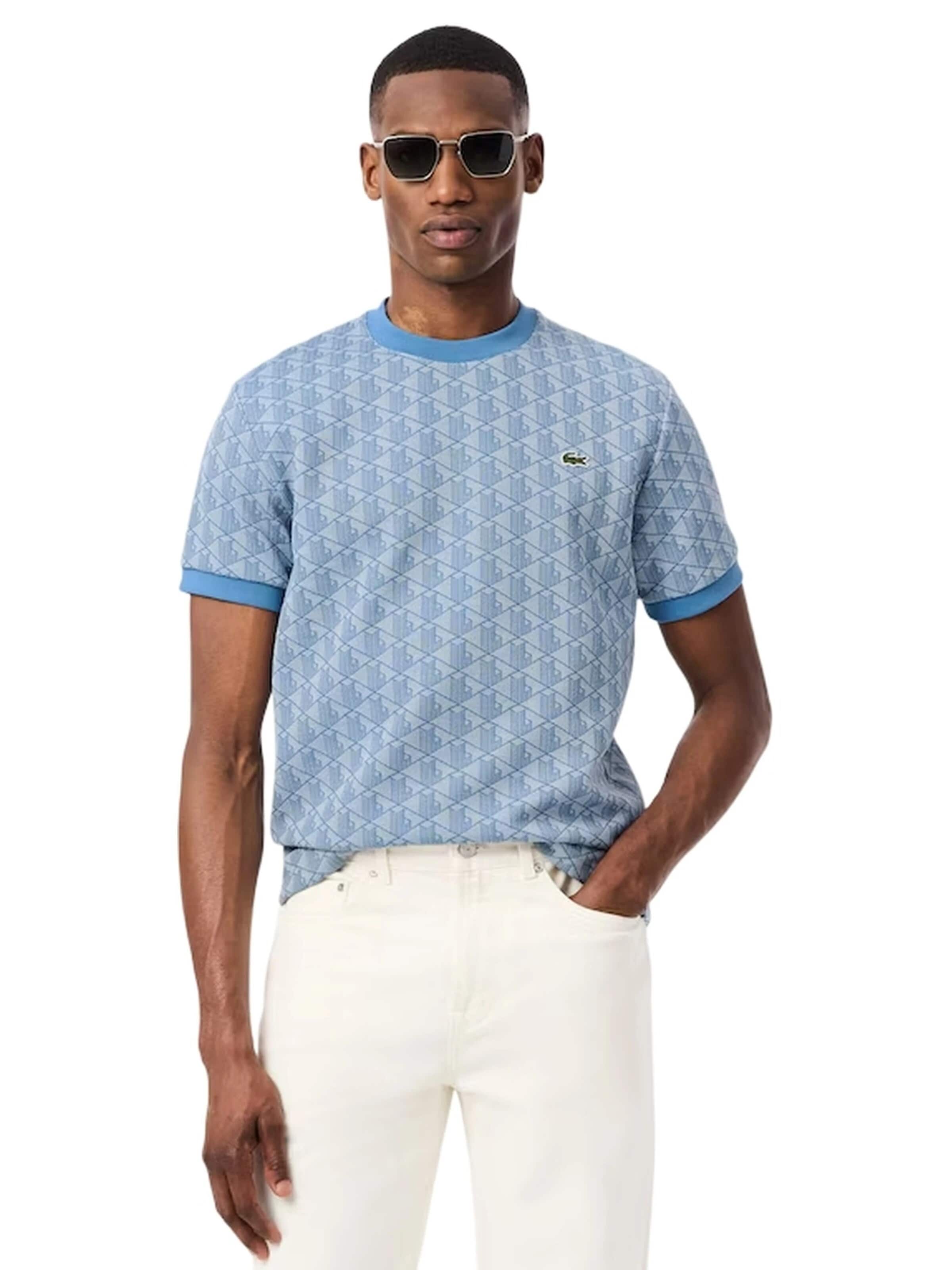 LACOSTE Tričko 'Camiseta' – modrá: přední strana