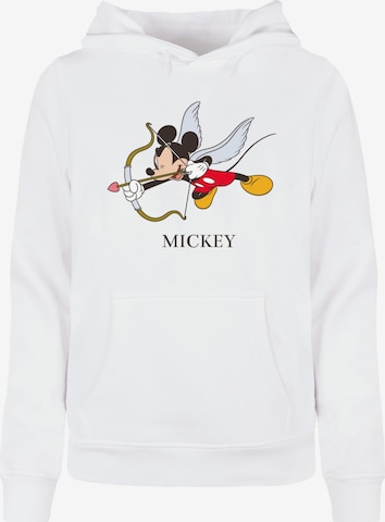 ABSOLUTE CULT Sweatshirt 'Mickey Mouse - Love Cherub' in Weiß: predná strana