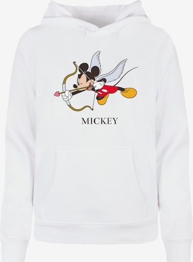 ABSOLUTE CULT Sweatshirt 'Mickey Mouse - Love Cherub' in senf / rot / schwarz / weiß, Produktansicht