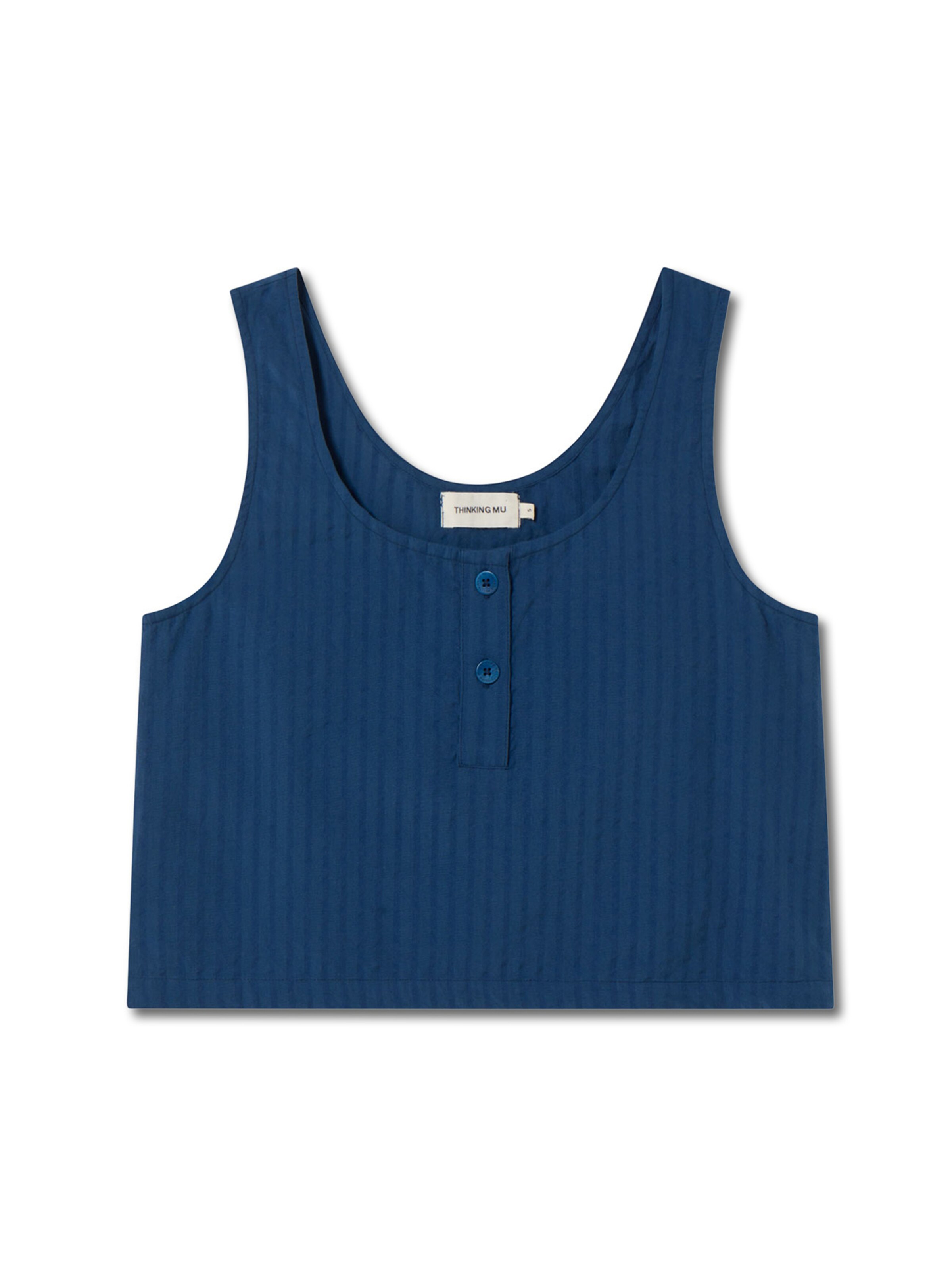 Thinking MU Top 'JUSTINE' in Blue: front