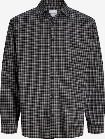 Jack & Jones Plus Comfort Fit Риза 'JJCARTER' в черно: отпред