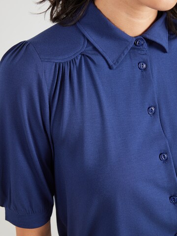 King Louie Blouse 'Carina' in Blauw