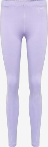 Hummel Skinny Workout Pants in Purple: front