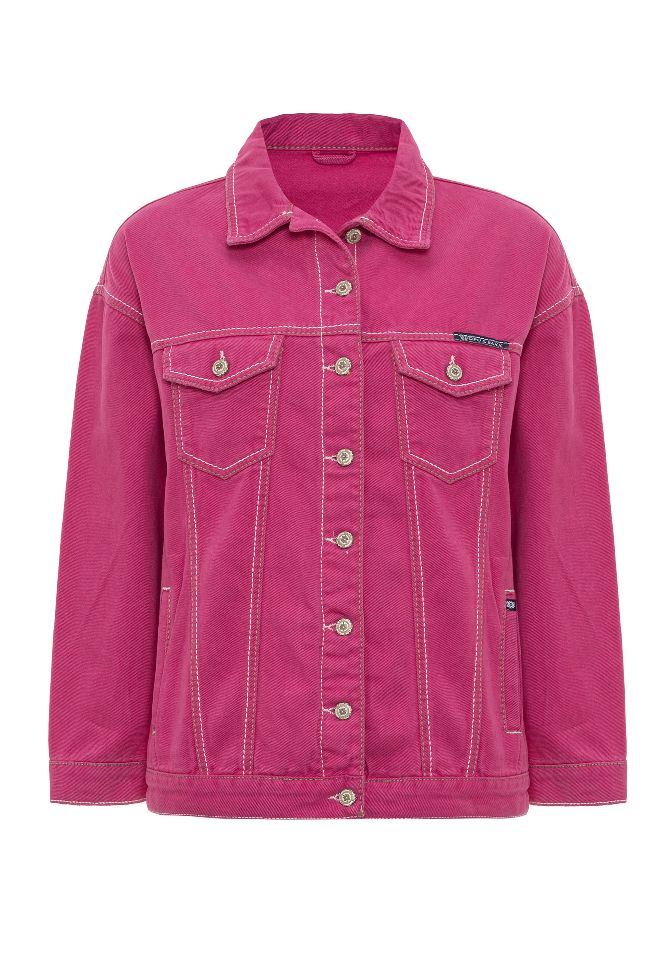 CIPO & BAXX Tussenjas in Roze: voorkant