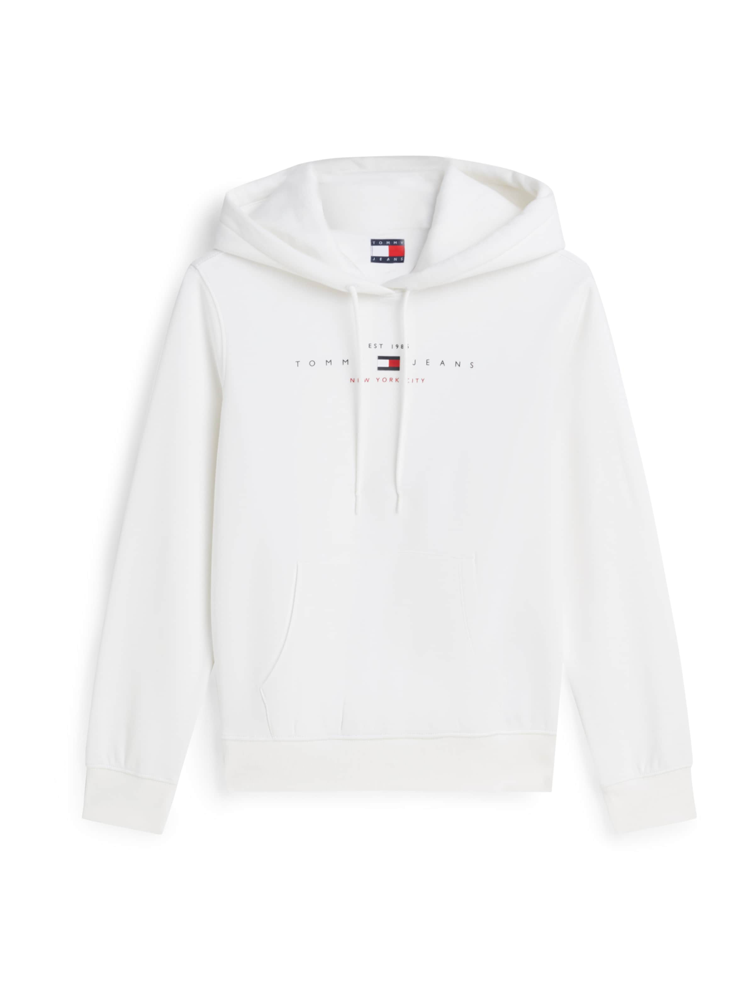 Tommy Jeans Суичър в бяло: отпред