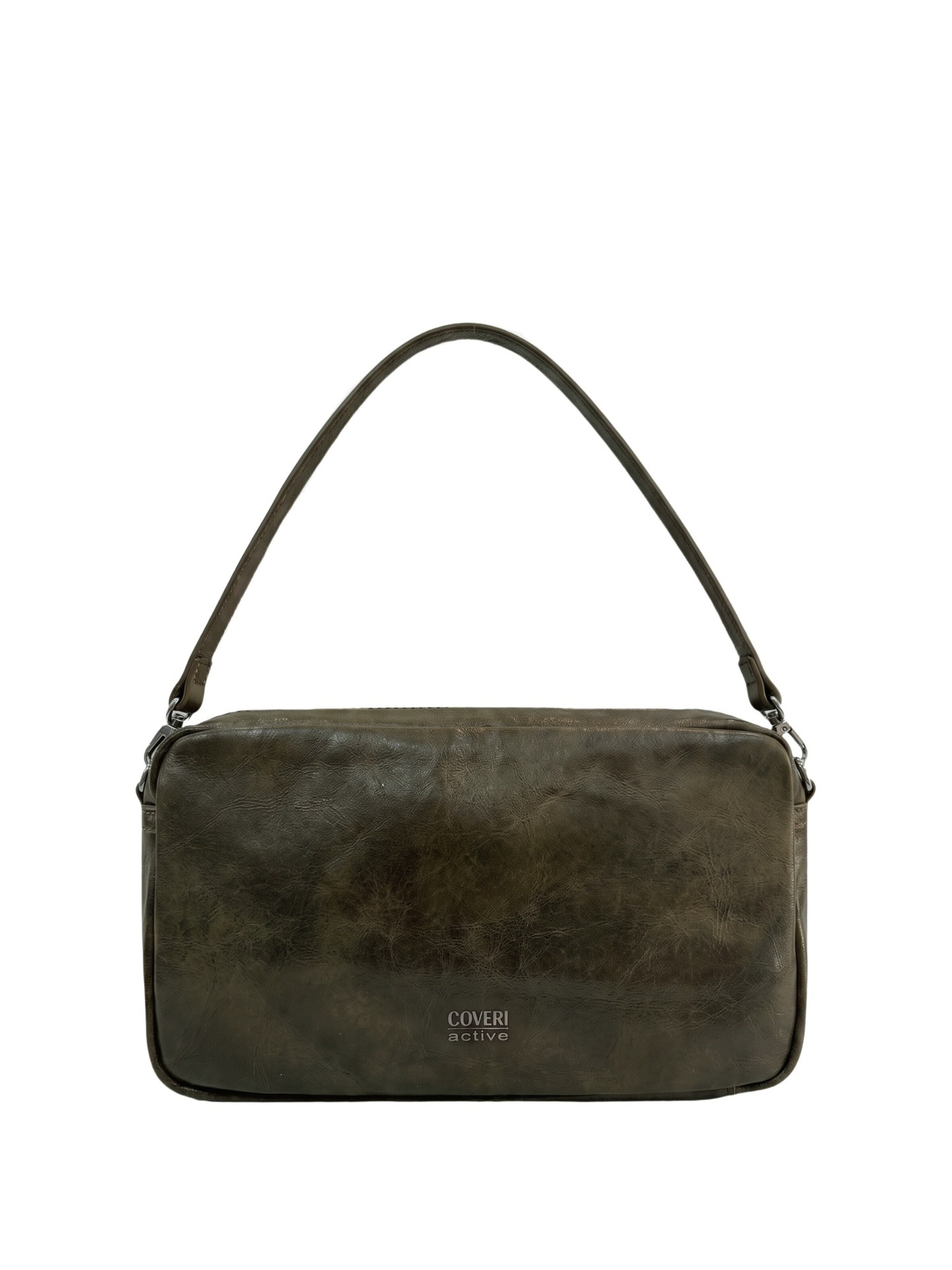 Borsa a spalla di Coveri in verde: frontale