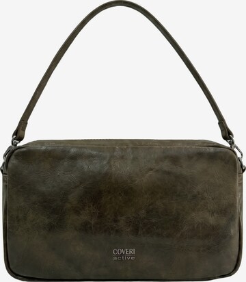 Borsa a spalla di Coveri in verde: frontale