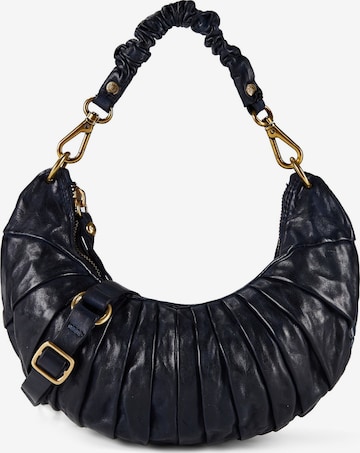 Campomaggi Shoulder Bag 'Luna' in Blue: front