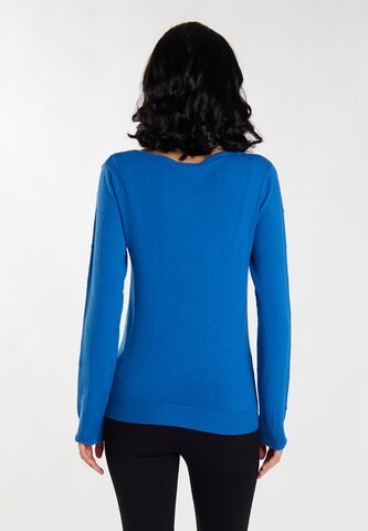 Pull-over 'Nascita' faina en bleu