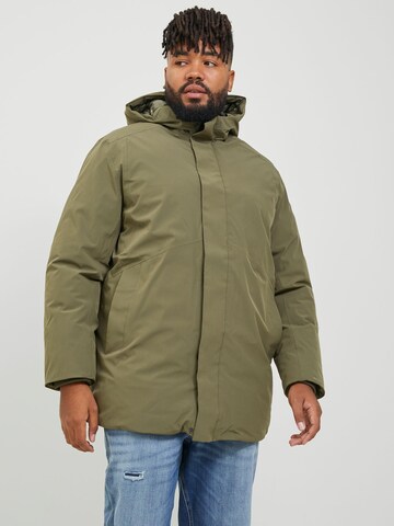 Veste fonctionnelle Jack & Jones Plus en vert : devant