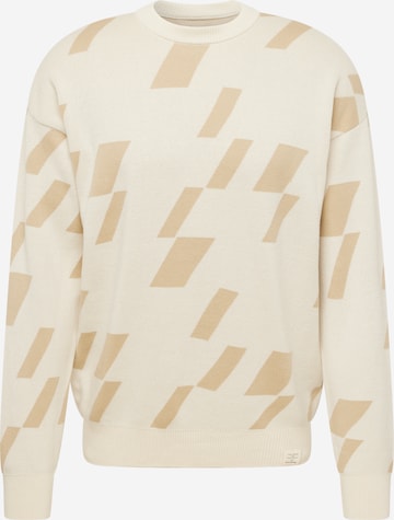 MUSTANG Sweatshirt 'ELWOOD' in Beige: predná strana