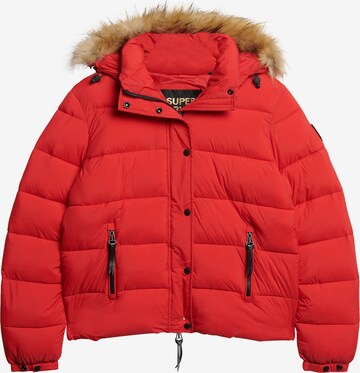 Veste d’hiver Superdry en rouge : devant