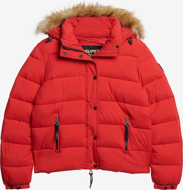 Veste d’hiver Superdry en rouge : devant