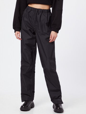 Regular Pantalon outdoor 'Fluid' VAUDE en noir : devant