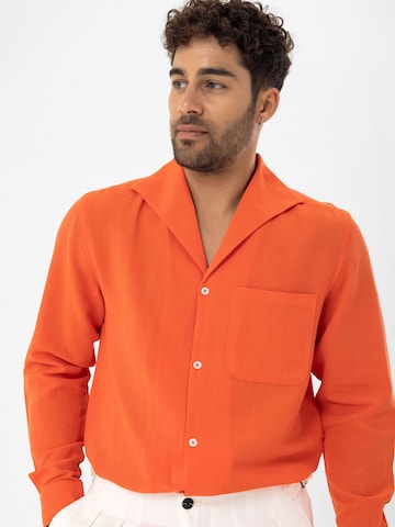 Regular fit Camicia di Dandalo in arancione
