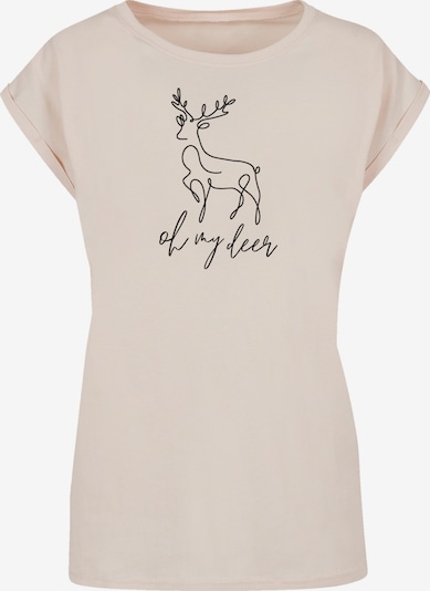 F4NT4STIC Shirt 'Winter Christmas Deer' in sand, Produktansicht