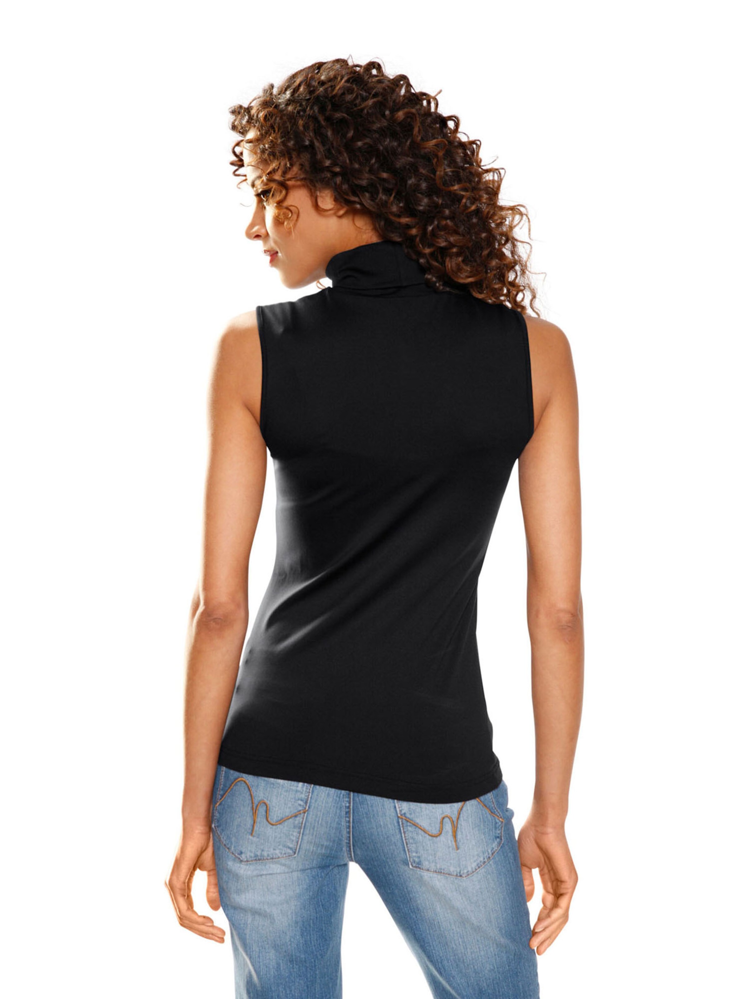 juoda heine Palaidinė be rankovių 'Linea Tesini'